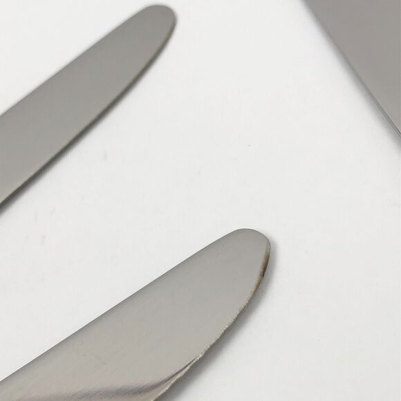 Unused Yamazaki De Sousa TOSCANI SOLARI Dinner Knife Set of 4 Stainless Flatware - Picture 6 of 8